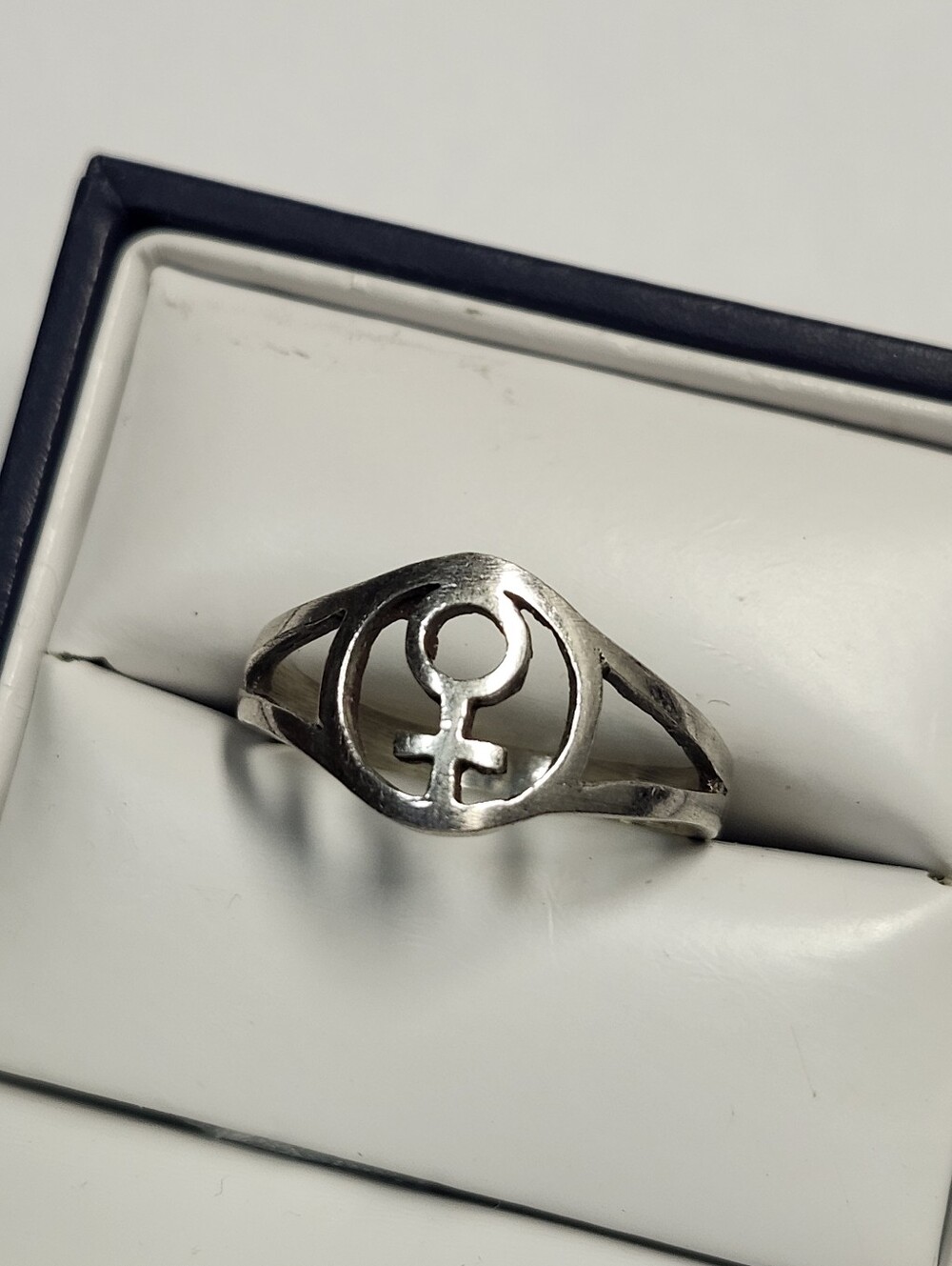 Female Sign 925 Sterling Silver Ring 6.75 Womens Jewelry Venus